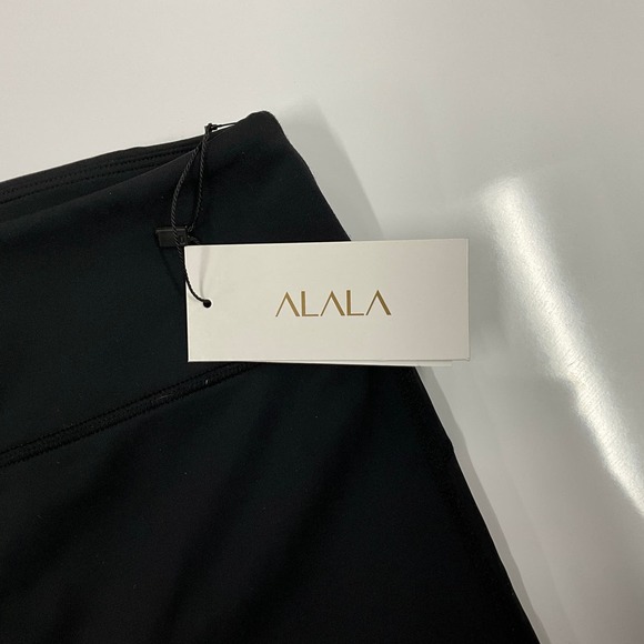 NWT Women’s ALALA Leggings~Mesh~key pocket Back waterproof zip Pocket~Black XS - Picture 9 of 9